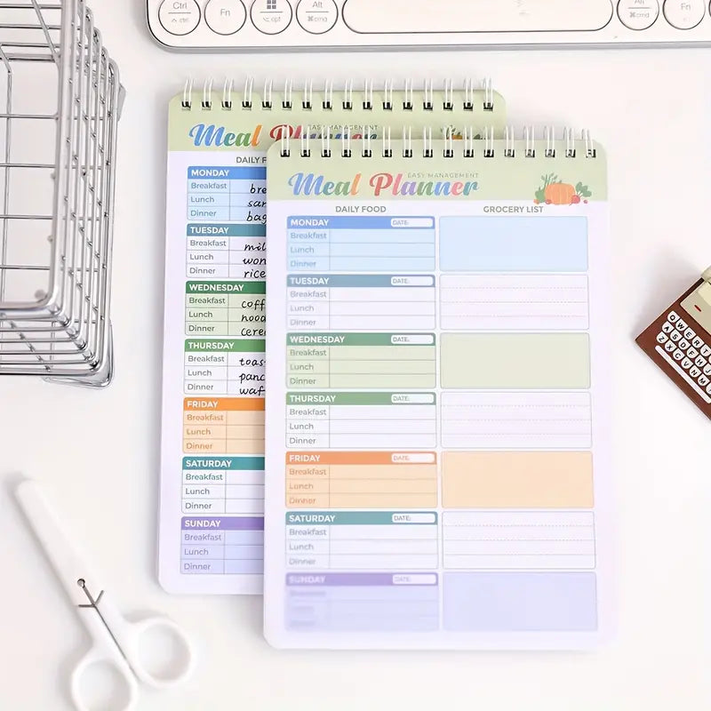 Spiral Meal Planner Notebook