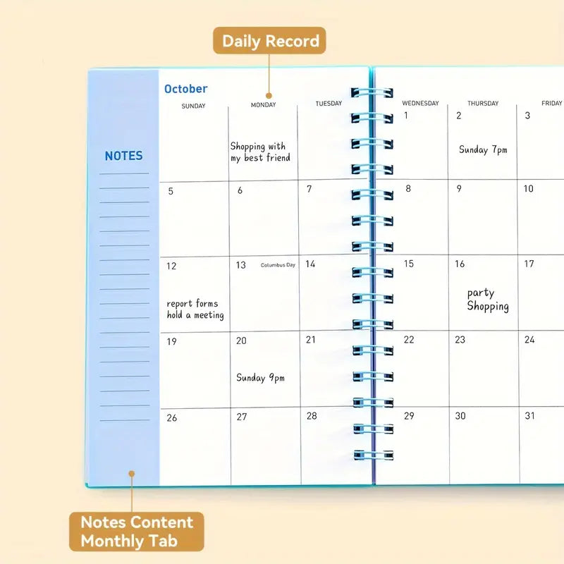 18-Month Calendar Plan – Weekly & Monthly Organizer