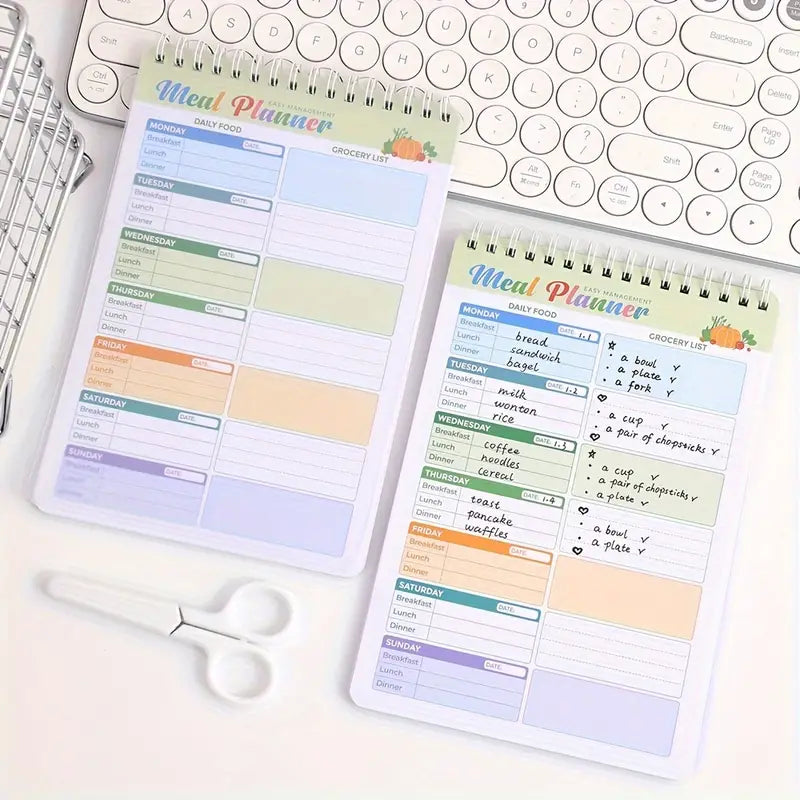 Spiral Meal Planner Notebook