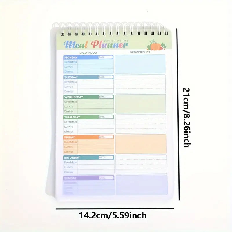 Spiral Meal Planner Notebook