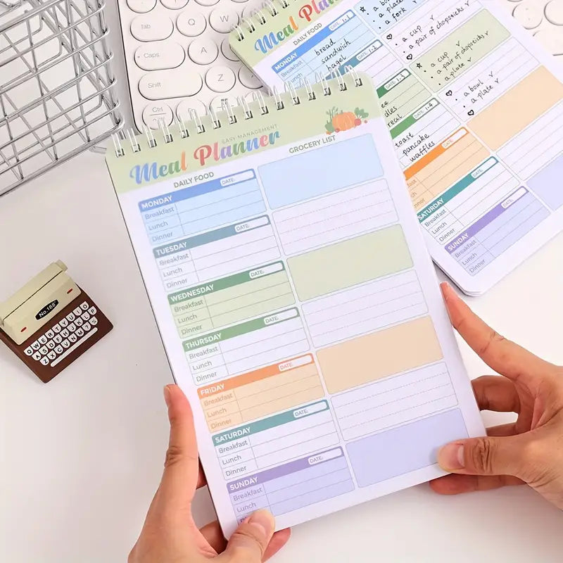 Spiral Meal Planner Notebook